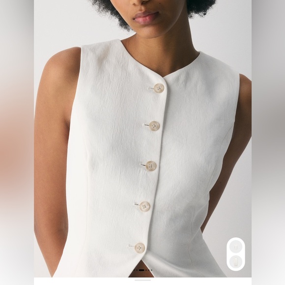 Aritzia Wilfred Light Birch Regal Vest - Crepette - Picture 2 of 4